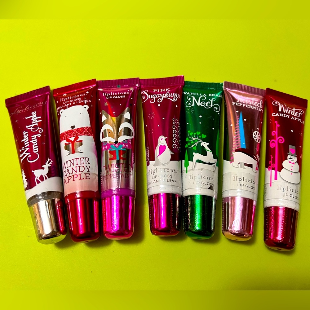 New Bath & Body Works BBW Liplicious Lip Gloss Christmas Holiday ~ Select One